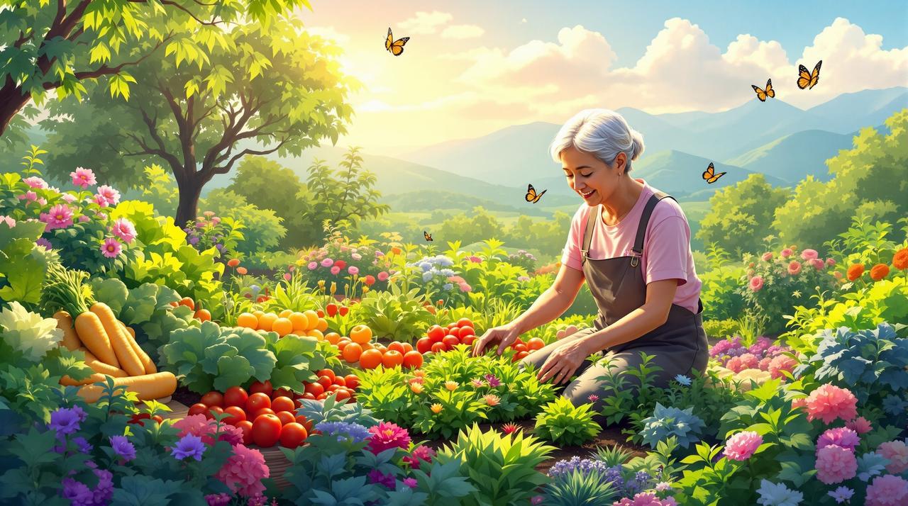 番茄段剧治愈动画作品《奶奶的菜园》 - 乡村生活