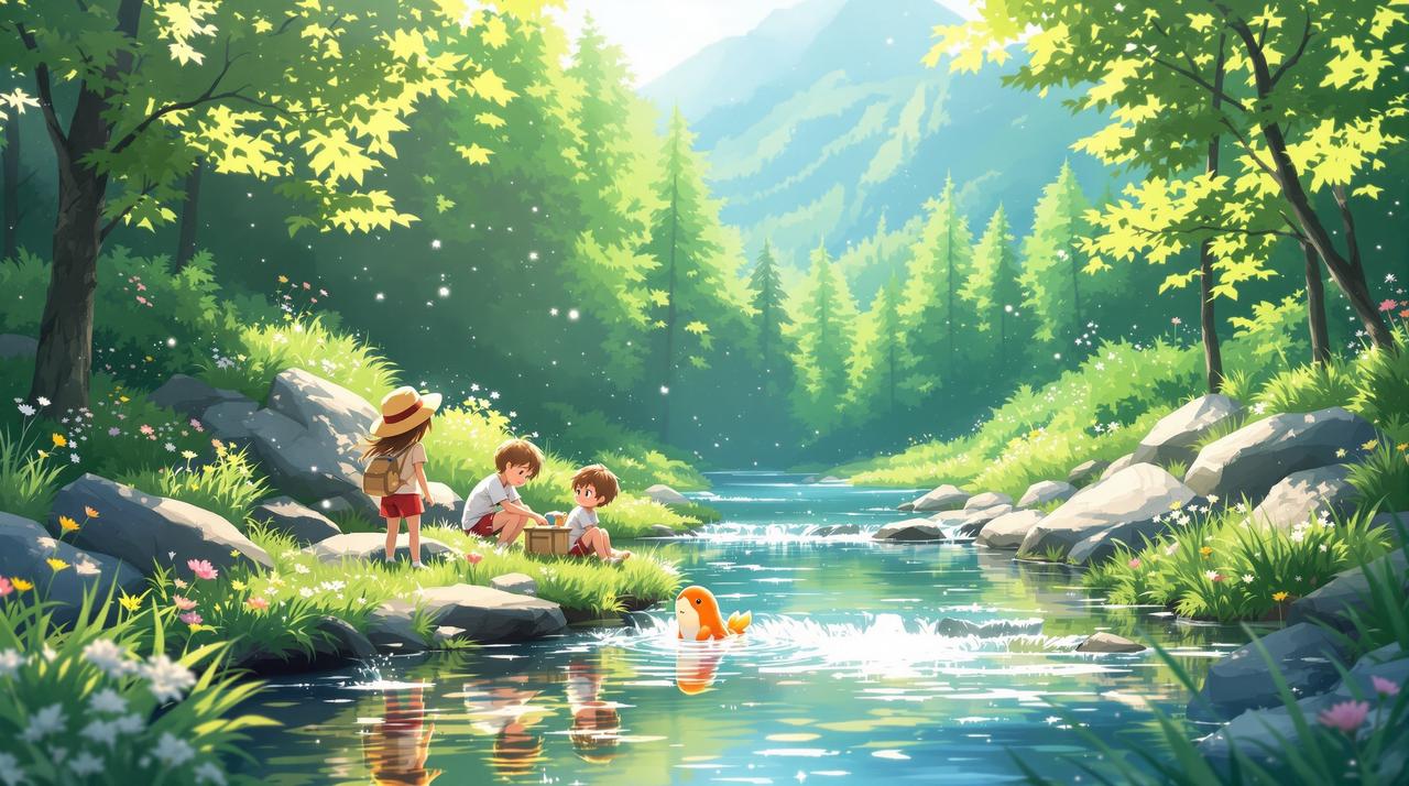 番茄段剧治愈动画作品《夏日的河童》 - 暖心家庭