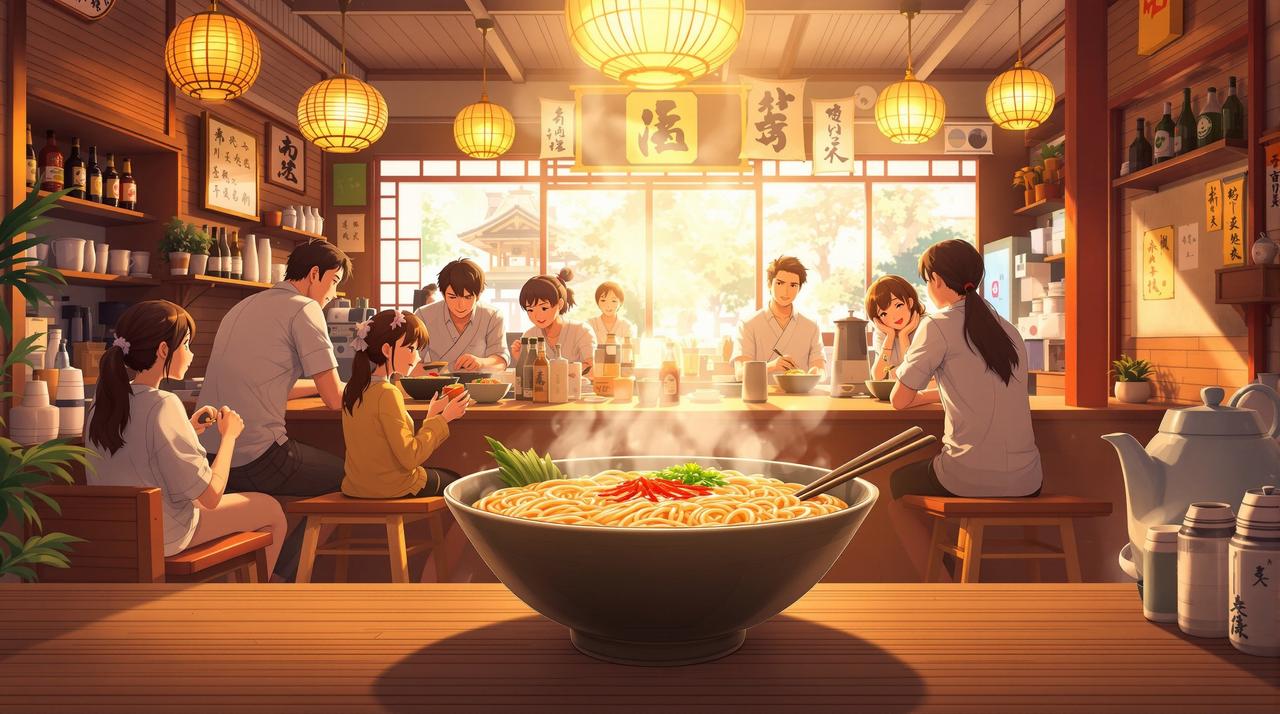 番茄段剧客户案例 - 品牌治愈动画《一碗热汤》—— 日式拉面连锁品牌形象升级